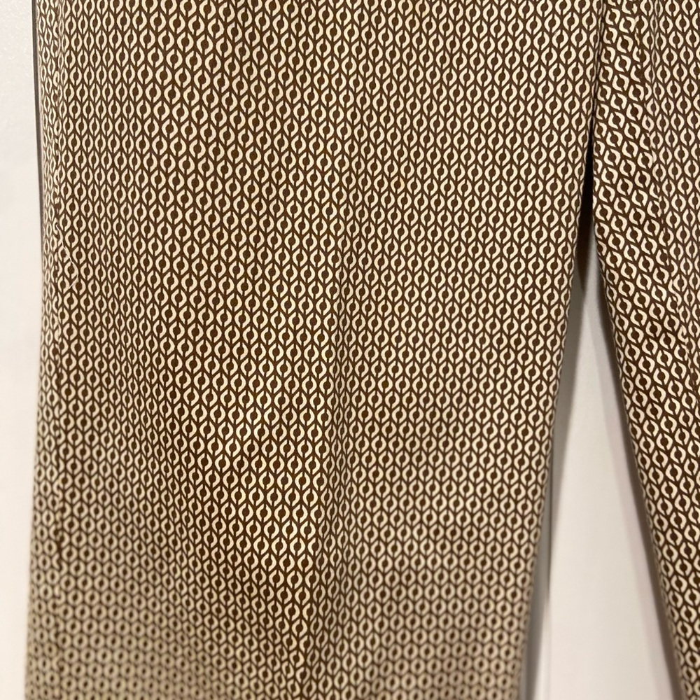 Talbots Petites Patterned Cropped Pants Size 8p B… - image 3